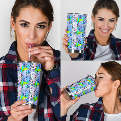 Elephant Art color Print Pattern Tumbler