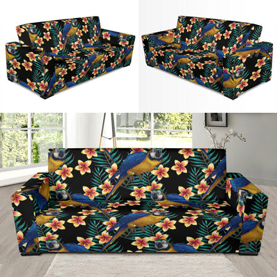 Macaw Pattern Print Design 01 Sofa Slipcover