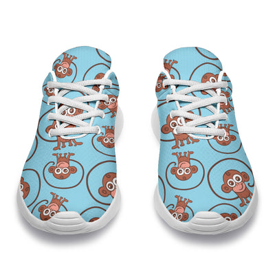 Monkey Cute Design Themed Print Athletic Shoes