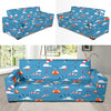 Skydiving Pattern Print Design 03 Sofa Slipcover