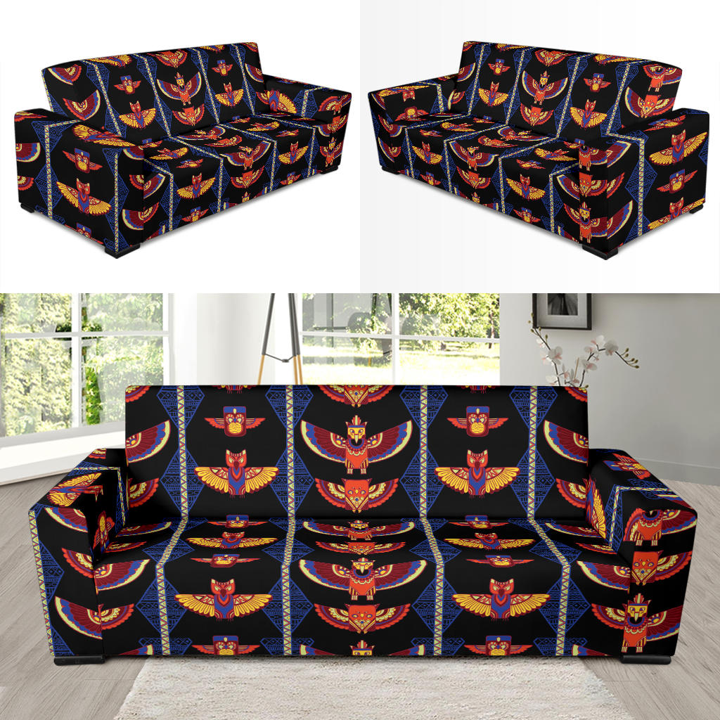 Totem Print Design LKS301 Sofa Slipcover