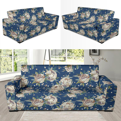 Peony Pattern Print Design A03 Sofa Slipcover