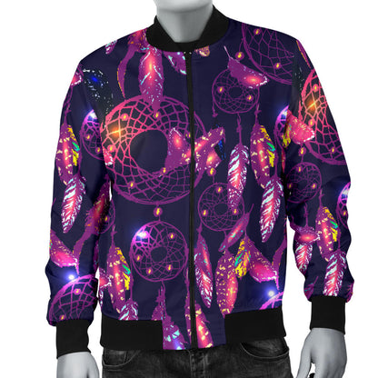 Dream catcher neon Men Bomber Jacket