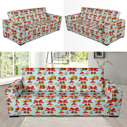 Santa Christmas Themed Print Design LKS303 Sofa Slipcover