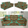 Medallion Pattern Print Design 02 Sofa Slipcover