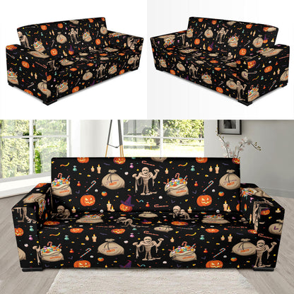Mummy Halloween Print Design LKS303 Sofa Slipcover