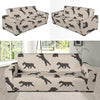 Schnauzers Pattern Print Design A06 Sofa Slipcover