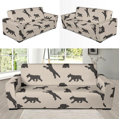 Schnauzers Pattern Print Design A06 Sofa Slipcover