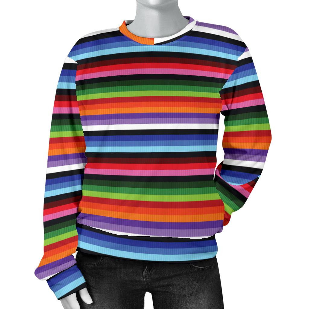 Serape Design Women Long Sleeve Sweatshirt