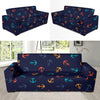 Anchor Pattern Print Design 05 Sofa Slipcover