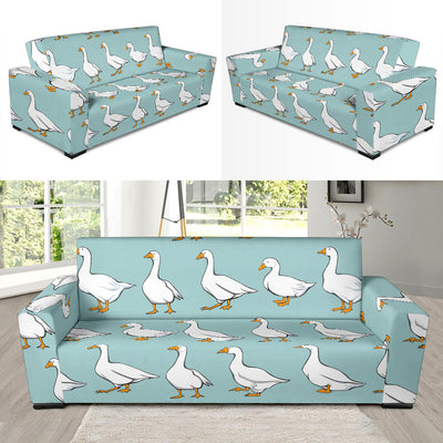 Goose Pattern Print Design 02 Sofa Slipcover