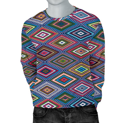 Southwestern Design Men Long Sleeve Sweatshirt