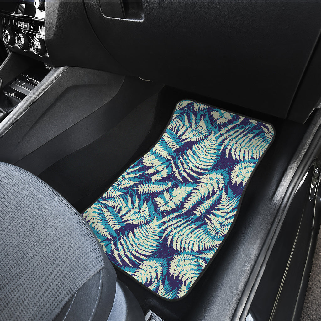 Fern Leave Summer Print Pattern Car Floor Mats Front Back