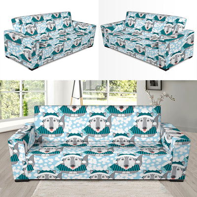 Alaskan Malamute Pattern Print Design 01 Sofa Slipcover