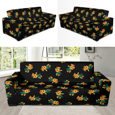 Hula Bear Pattern Print Design 06 Sofa Slipcover