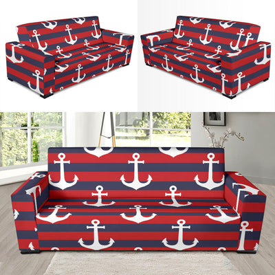 Nautical Pattern Print Design A05 Sofa Slipcover