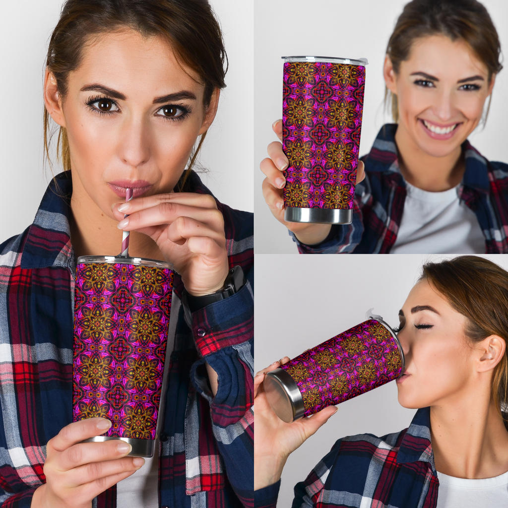 kaleidoscope Abstract Print Design Tumbler