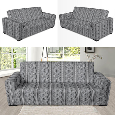 Cable Knit Pattern Print Design 01 Sofa Slipcover