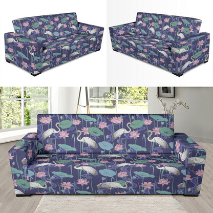 Water Lily Print Design LKS306 Sofa Slipcover