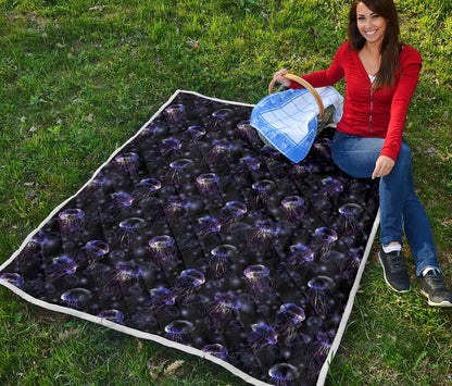 Jellyfish Themed Quilt Bedspread