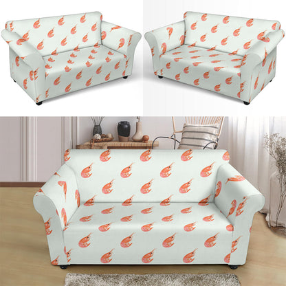 Shrimp Print Design LKS304 Loveseat Couch Slipcover