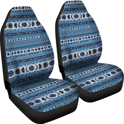 Sun Moon Pattern Print Design LKS306 Car Seat Covers
