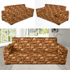 Bagel Pattern Print Design 02 Sofa Slipcover