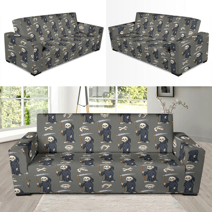 Skeleton Print Design LKS308 Sofa Slipcover