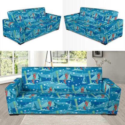 Snowboard Print Design LKS301 Sofa Slipcover