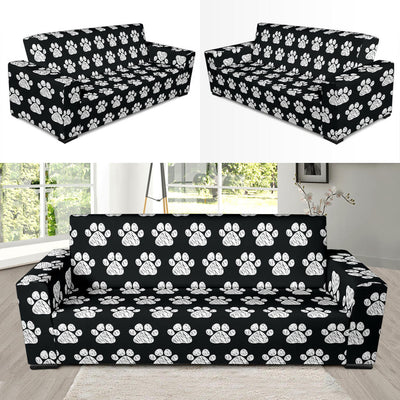 Paw Pattern Print Design A02 Sofa Slipcover