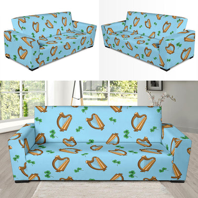 Harp Pattern Print Design 01 Sofa Slipcover