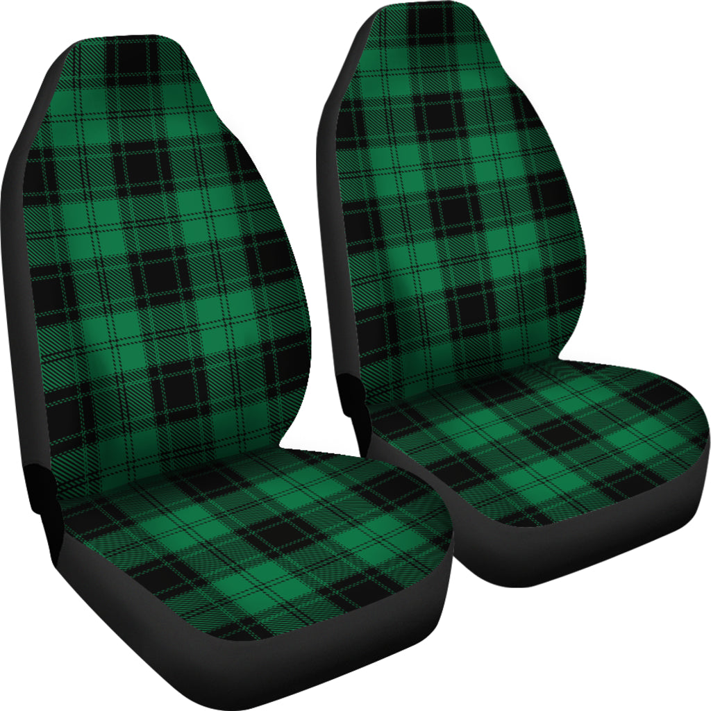Tartan Green Print Design LKS302 Car Seat Covers
