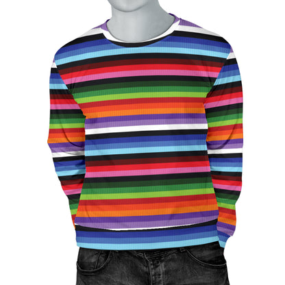 Serape Design Men Long Sleeve Sweatshirt