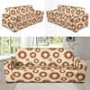 Bagel Pattern Print Design 01 Sofa Slipcover