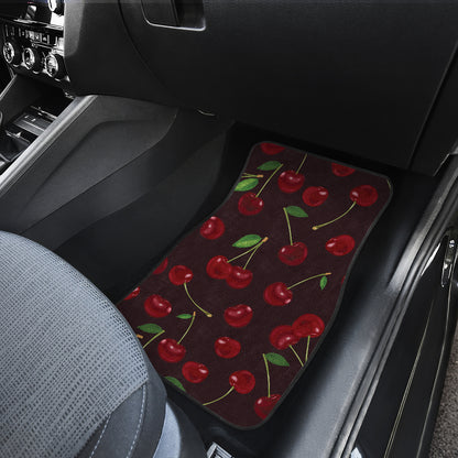 Cherry Fresh Pattern Car Floor Mats Front Back