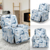 Whale Print Design LKS305 Recliner Slipcover