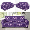 Aries Zodiac Pattern Print Design 02 Sofa Slipcover