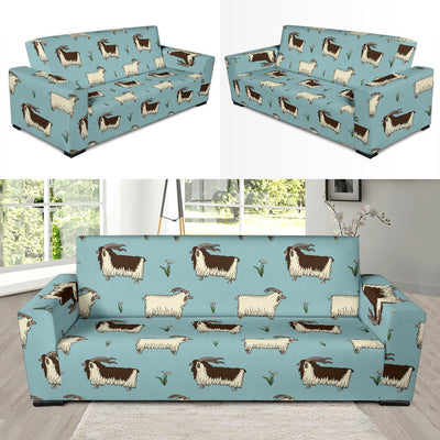 Goat Pattern Print Design 02 Sofa Slipcover