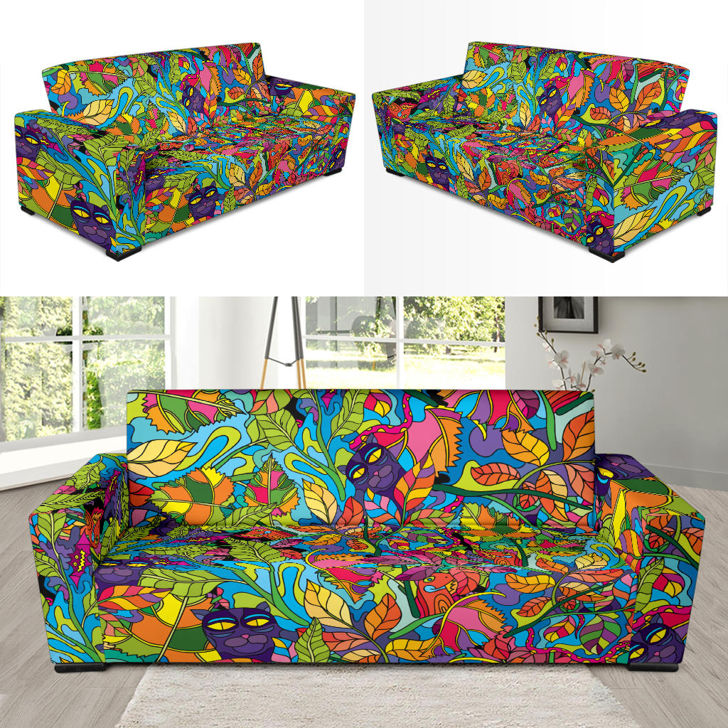 Trippy Print Design LKS301 Sofa Slipcover