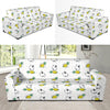 Bull Terriers Pattern Print Design 05 Sofa Slipcover