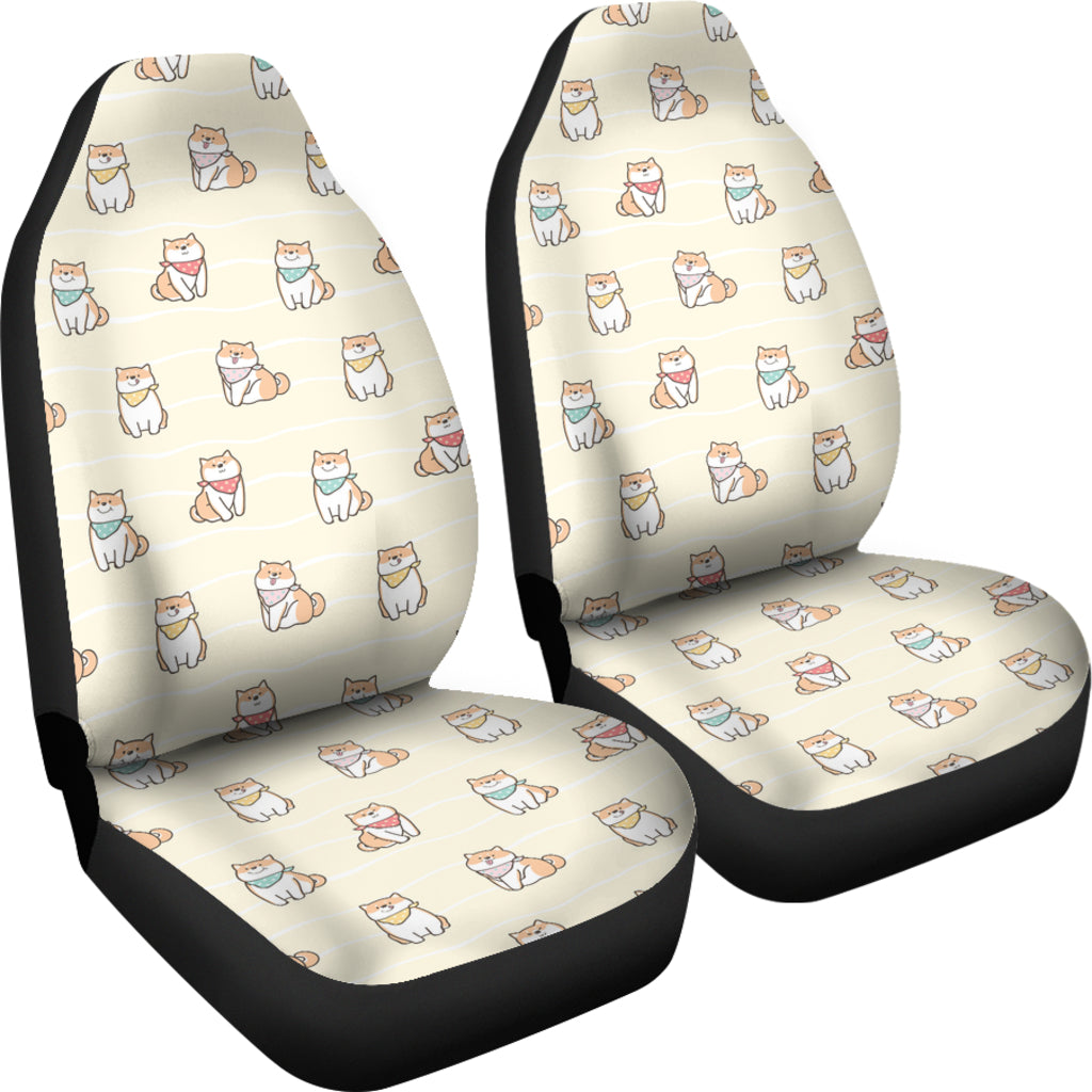 Shiba Inu Print Design LKS306 Car Seat Covers