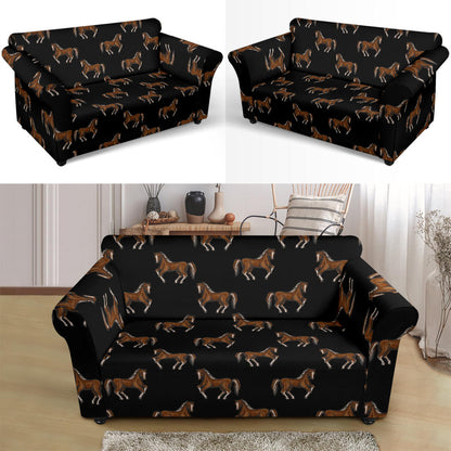 Horse Print Design LKS3010 Loveseat Couch Slipcover