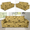 Book Pattern Print Design 02 Sofa Slipcover