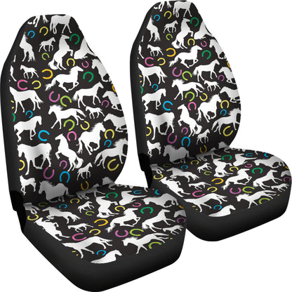 Horse Hoof Colorful Print Design LKS301 Car Seat Covers