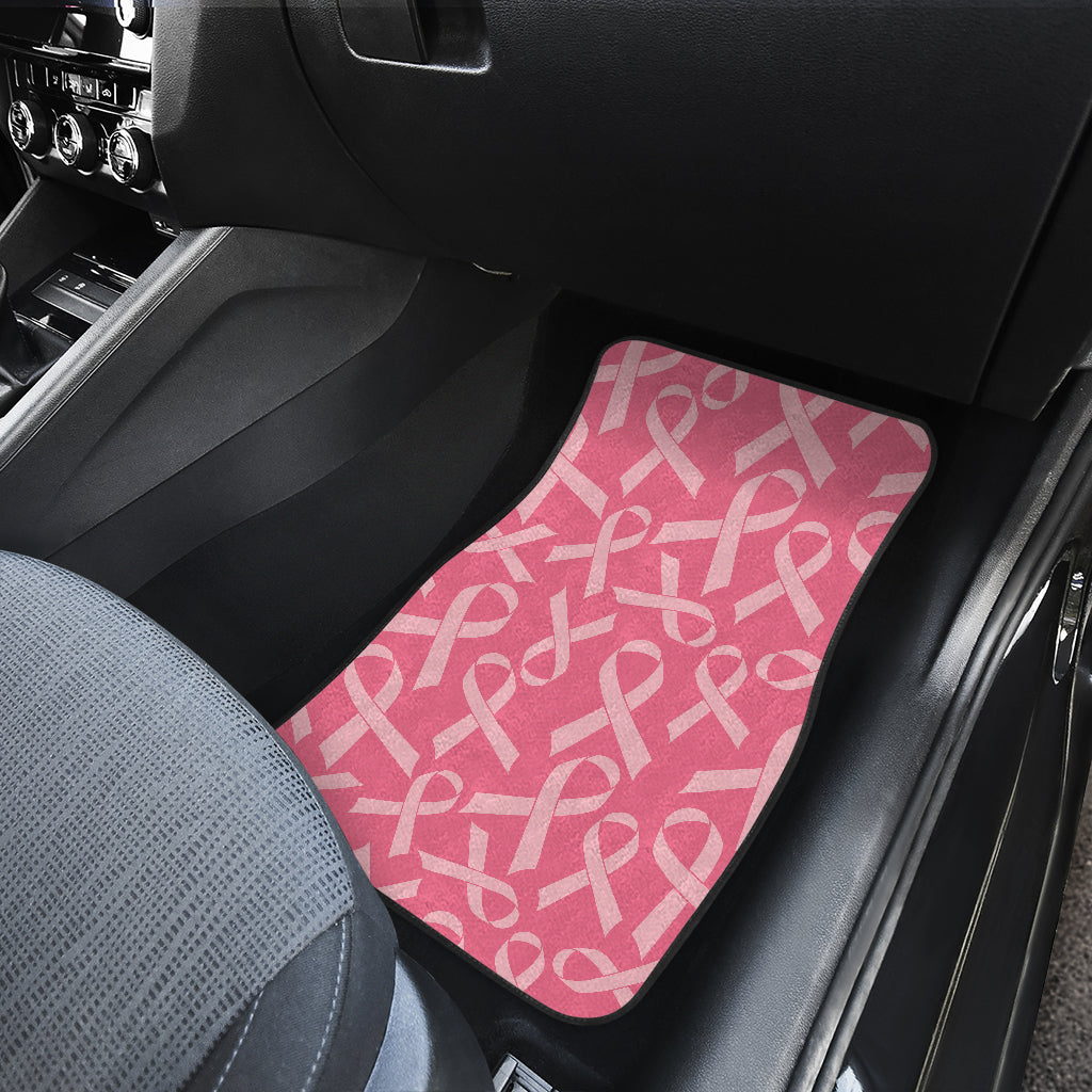 Breast Cancer Awareness Themed Car Floor Mats Front Back