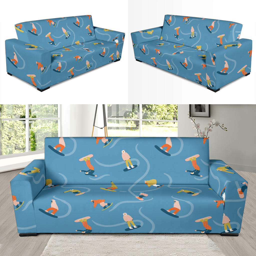 Snowboard Print Design LKS303 Sofa Slipcover