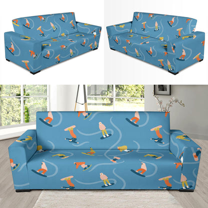 Snowboard Print Design LKS303 Sofa Slipcover