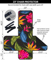 Bird Of Paradise Pattern Print Design BOP014 Armchair Cover Protector