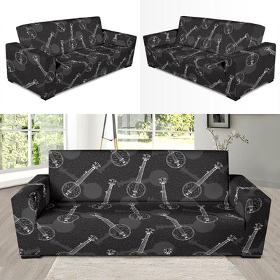 Banjo Pattern Print Design 03 Sofa Slipcover