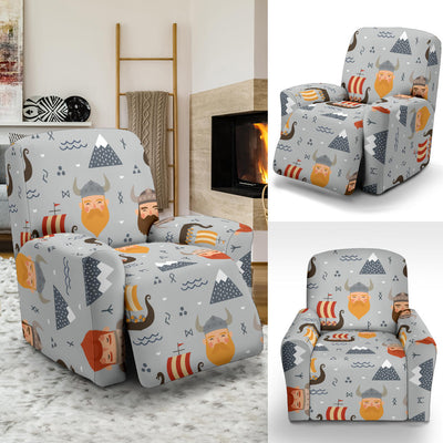 Vikings Print Design LKS307 Recliner Slipcover